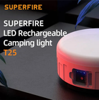 Ліхтар кемпінговий акумуляторний SuperFire T25 400 Lumen IP42 (6956362994263) - зображення 2