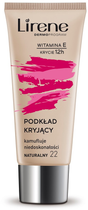 Podkład do twarzy Lirene kryjący kamuflujący niedoskonałości z witaminą E 22 Naturalny 30 ml (5900717600416) - obraz 1