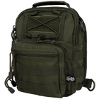 Рюкзак однолямочный через плечо Shoulder Bag, "MOLLE" Оливковый - изображение 4