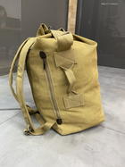 Баул тактичний,YAKEDA, колір койот, 45x26x20cm армійський речмішок, тактична сумка для військових - зображення 6