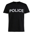 Футболка MIL-TEC Police хлопковая Черная XL - изображение 1