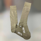 Термошкарпетки армійські, високі, утеплені Wolftrap, розмір 40-44, колір Хакі, теплі шкарпетки для військових - зображення 1