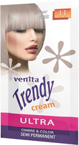 Krem do koloryzacji włosów Venita Trendy Cream Ultra 11 Silver Dust 35 ml (5902101519106) - obraz 1