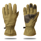 Тактичні рукавички теплі softshell 9100_L_olive - зображення 1