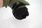 Тактичні рукавички теплі softshell 9100_L_olive - зображення 3