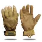 Перчатки тактические с пальцами Mechanix wear 9025_XL_Beige - изображение 1