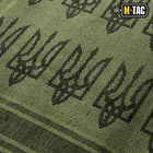 Тактическая арафатка всу шарф шемаг хлопковый с тризубом M-Tac, мужской платок на шею куфия, цвет олива, 40905001 - изображение 3