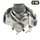 Арабська шарф хустка арафатка зсу, тактичний чоловічий Шемаг куфію для захисту обличчя M-Tac White/Black, 40902036 - зображення 4