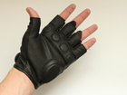 Перчатки Mil-Tec Короткополые Кожаные 2XL Черные M-T - изображение 3