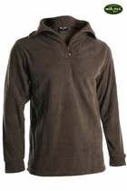 Термобелье Mil-Tec комплект мужской штаны рубашка с воротником на молнии флисовый демисезонный повседневный для походов и активного отдыха Олива M-T - изображение 3