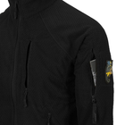 Куртка чоловіча Helikon-Tex Флісова демісезонна повсякденна M-T з 100% поліестеру сітчастою підкладкою стійка - комір еластичні манжети нагрудний кишеню з люверсом XLЧорний - зображення 3