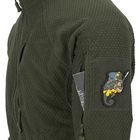Куртка мужская демисезонная Helikon-Tex Флисовая на замке 2XL Олива BL-ALT-FG-02-B07-XXL M-T из полиэстра стойка - воротничек нагрудный карман с люверсом - изображение 4