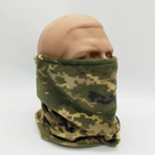 Баф флісовий зимовий із затяжкою, Піксель/Баф-маска з флісу для ВСК/тактичний баф на шию - зображення 3