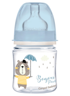 Пляшка Canpol Babies EasyStart широка антиколікова блакитна 120 мл (5901691844353) - зображення 1
