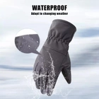 Зимові тактичні рукавички водонепроникні для сенсорного екрана Хакі - зображення 5