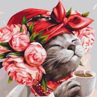 Картина за номерами "Кіт господиня ©Маріанна Пащук" 50х50 см Brushme (2000002773887)