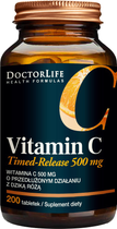 Харчова добавка Doctor Life Timed-Release Vitamin C 500 мг з шипшиною 200 таблеток (5906874819869) - зображення 1