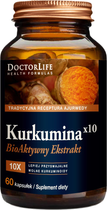 Suplement diety Doctor Life Kurkumina x10 bioaktywny ekstrakt 500 mg 60 kapsułek (5903317644613) - obraz 1