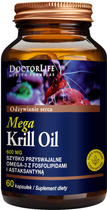 Харчова добавка Doctor Life Mega Krill Oil Omega 3 EPA & DHA масло криля 600 мг 60 капсул (5906874819043) - зображення 1