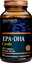 Харчова добавка Doctor Life EPA-DHA Cardio 90% Omega-3 EPA 480/ DHA 350 60 капсул (5906874819449) - зображення 1