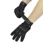Перчатки тактические OKLAI 705 Black L мужские полнопалые с защитой - изображение 10