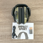 Наушники активные шумоподавляющие Impact Sport R-02526 Multicam Мультикам тактические для стрельбы - изображение 14