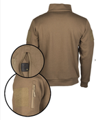 Толстовка чоловіча тактична флісова Tactical Sweat-Shirt M.Zipper Dark Coyote Sturm Mil-Tec Німеччина L 11472519 - зображення 4