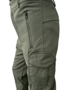 Тактичні штани Soft Shell Han Wild утеплені на флісі, Олива XL - изображение 4