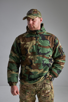 Куртка тактична Анорак Sturm Mil-Tec Combat Winter камуфляж вудланд Німеччина S - зображення 7