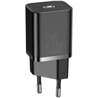 Мережевий зарядний пристрій Baseus Super Si Quick Charger 1C 20W (Чорний) (36267)