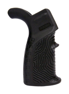 Пистолетная рукоятка DLG Tactical (DLG-123) для AR-15 (полимер) прорезиненная, черная - изображение 1