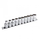 Набор головок, 1/2" - 8,10,12,13,14,15,16,17,18,19 мм CrV. 10 ед. Cr-V INTERTOOL ET-6012 (107492)
