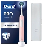 Szczoteczka elektryczna Oral-B Pro1 Pink + TC (8001090914217) - obraz 1