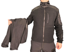 Куртка Soft Shell із фліс кофтою чорна Pancer Protection 52 - зображення 9
