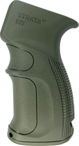 Пистолетная рукоятка Strata 22 KIT для АК-47/74 (Сайга) с отсеком под пенал Олива (2185480000035) - изображение 1