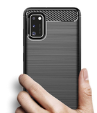 Etui plecki Beline Carbon do Samsung Galaxy A41 Black (5903919062280) - obraz 3
