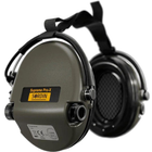 Активні захисні навушники Sordin Supreme Pro-X Neckband Olive із заднім тримачем під шолом - зображення 3