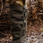 Тактические Бахилы водоталкивающие, Военные гамаши на обувь для Защиты от Дождя Хаки L (42-45) - изображение 6