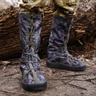 Тактические Бахилы водоталкивающие, Военные гамаши на обувь для Защиты от Дождя Камуфляж L (42-45)