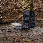 Тактические Бахилы водоталкивающие, Военные гамаши на обувь для Защиты от Дождя Камуфляж L (42-45) - изображение 3