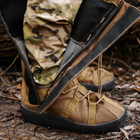 Тактические Бахилы водоталкивающие, Военные гамаши на обувь для Защиты от Дождя Койот XL (46-48) - изображение 5