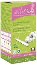 Tampony Masmi Silver Care Light z aplikatorem z bawełny organicznej 18 szt (8432984001698) - obraz 1