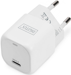 Мережевий зарядний пристрій Digitus USB-C 20Вт PD 3.0 Білий (DA-10060) - зображення 1