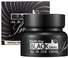 Krem do twarzy FarmStay Black Snail All in One Cream all-in ze śluzem czarnego ślimaka 75 ml (8809469775106) - obraz 1