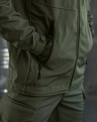 Тактичний костюм софтшел mystical oliva Вт7025 XL - зображення 7