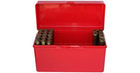 Коробка MTM RM-60 на 60 патронів кал. .22-250 Rem; .243 Win; 7,62x39 і .308 Win. Колір - червоний. - зображення 1