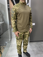 Армійська Кофта Убакс, Український піксель, розмір L, зі вставками під лікті, Wolftrap, тактична сорочка - зображення 8
