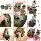 Кріплення адаптер Чебурашка на каску шолом для навушників Howard (TAN) - изображение 8