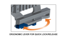 "Ластівчин хвіст" швидкознімне бічне кріплення Leapers UTG PRO (MTU016) для АК з додатковою рейкою - зображення 9