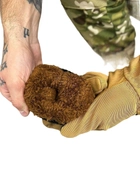 Перчатки тактические меховые размер XL койот - изображение 5